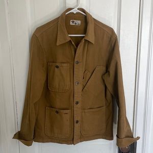 Tellason Men’s Coverall Jacket — yellow/brown, medium